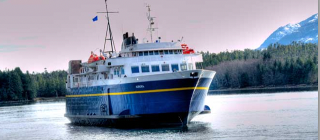 MV Aurora ferry serving Gustavus