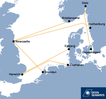 North Sea Ferry Routes Map ⚓ ⚓ ⚓ ▻Dfds Seaways - Book Dfds Seaways Simply And Securely With Ferry  Travel.com