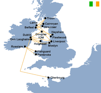 travel from ireland to scotland by ferry