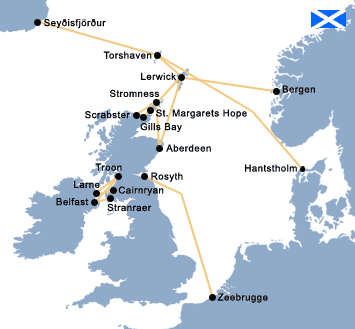 travel from ireland to scotland by ferry