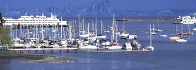 US Ports: Bainbridge Island, WA. Seattle ferry to Bainbridge
