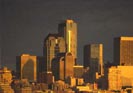 US Ports: Bainbridge Island, WA. Seattle WA Skyline